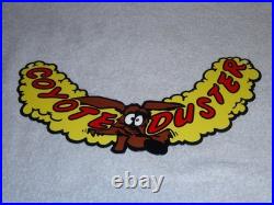 Vintage 1969 Plymouth Road Runner Coyote Duster Metal Gasoline Oil Sign! Wile E