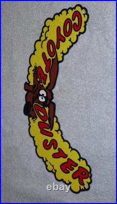 Vintage 1969 Plymouth Road Runner Coyote Duster Metal Gasoline Oil Sign! Wile E