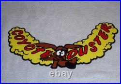 Vintage 1969 Plymouth Road Runner Coyote Duster Metal Gasoline Oil Sign! Wile E