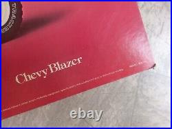 Vintage 1979 Chevy Blazer Original Chevrolet Dealership Display Sign 32X 18