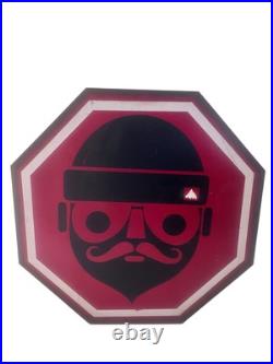 Vintage 1980's Metal Snowboarding Sign 30.50 Wide X 30.50 High