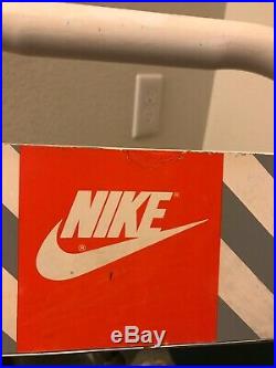 Vintage 1990s Nike METAL SHOE MIRROR DISPLAY SIGN AUTHENTIC Sales floor