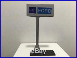 Vintage 1/25 Scale Plastic/metal Ford Dealer Desktop Sign Original Promo