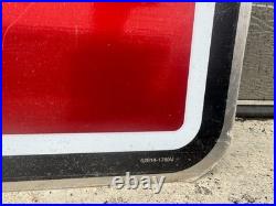 Vintage 2004 U-Haul Rentals Double Sided Metal Sign with Hardware 41X24 NOS