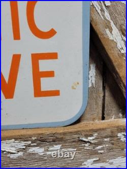 Vintage 49 Mile Scenic Drive Porcelain Sign Old San Francisco Golden Gate Bridge