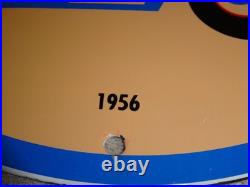 Vintage 56 Reddy Kilowatt Electric Scooter 11 3/4 Porcelain Metal Gasoline Sign