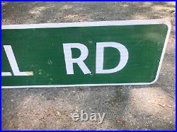 Vintage 6 ft WIRE MILL ROAD Street Sign Highway Interstate Cave Decor Art Signs