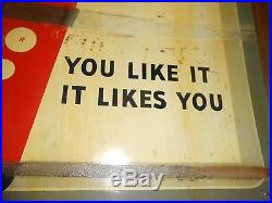 Vintage 7-up Soda Metal ADVERTISING SIGN FRESH UP IT LIKES YOU 31x41