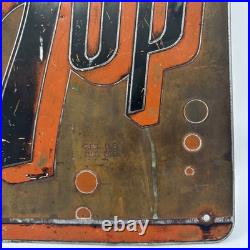 Vintage 7up Metal Sign 13 X 11