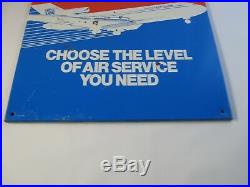 Vintage 90's era United Parcel Service UPS Next Day Air 2nd Day Air Metal Sign