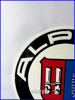 Vintage ALPINA Logo German Tuning Heritage Heavy Metal Sign 19.7 (50cm)