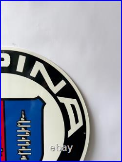 Vintage ALPINA Logo German Tuning Heritage Heavy Metal Sign 19.7 (50cm)