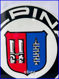 Vintage ALPINA Logo German Tuning Heritage Heavy Metal Sign 19.7 (50cm)