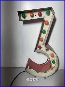 Vintage / ANTIQUES Lighted Marquee # 3
