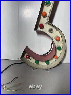 Vintage / ANTIQUES Lighted Marquee # 3