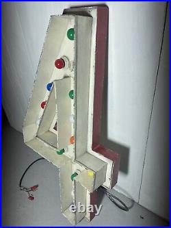 Vintage / ANTIQUES Lighted Marquee # 4