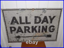 Vintage All Day Parking Metal Sign