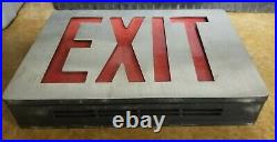 Vintage Aluminum Exit Sign