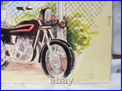 Vintage American Chain Center Advertising Metal Sign Garage/Mancave 70's L81K