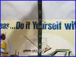 Vintage American Chain Center Advertising Metal Sign Garage/Mancave 70's L81K