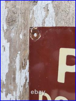 Vintage Amish Porcelain Sign Old Dont Photograph Amish Folk Lancaster County Pa