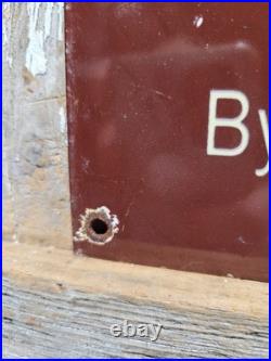 Vintage Amish Porcelain Sign Old Dont Photograph Amish Folk Lancaster County Pa