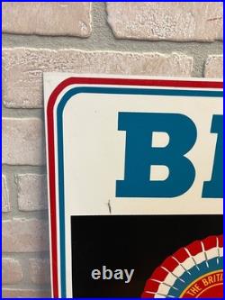 Vintage BMC Parts Service Metal Sign Triumph Austin Healey British Motor Dealer