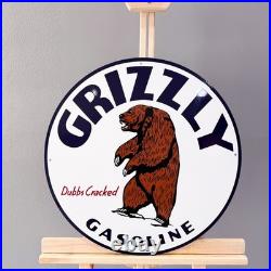 Vintage Bear Oil Company Grizzly Gasoline Heavy Metal Sign 19.7 (50cm) Vintage Bear Oil Company Grizzly Gasoline Heavy Metal Sign 19.7 (50cm)