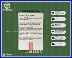 Vintage Beccaro Vermouth Heavy Metal Sign 24x16 (60x40 cm)