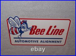 Vintage Bee Line Automotive Alignment 12 Metal Gasoline Oil Bumble Beeline Sign