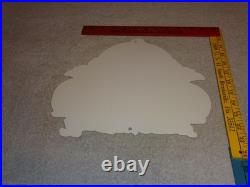 Vintage Betty Female Tattoo Model Motorcycle Porcelain Metal Gasoline & Oil Sign