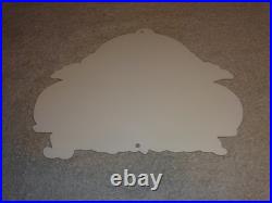 Vintage Betty Female Tattoo Model Motorcycle Porcelain Metal Gasoline & Oil Sign