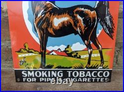 Vintage Big Ben Cigar Pipe Tobacco Porcelain Metal Gas Sign 12 X 8 Vintage Big Ben Cigar Pipe Tobacco Porcelain Metal Gas Sign 12 X 8