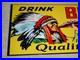 Vintage_Big_Chief_Soda_Water_Indian_Drinks_Bottle_15_Porcelain_Metal_Gas_Sign_01_wx