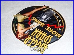 Vintage Bigger Spark More Bang Woman? & Plug 12 Metal Big Gasoline & Oil Sign