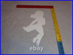 Vintage Blaupunkt Auto Car Radio Woman 11 3/4 Porcelain Metal Gasoline Oil Sign