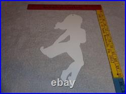 Vintage Blaupunkt Auto Car Radio Woman 11 3/4 Porcelain Metal Gasoline Oil Sign