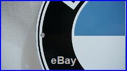 Vintage Bmw Porcelain Sign Ad Gas Metal Station Pump Plate Oil Rare Gasoline