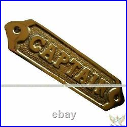Vintage Brass Door Signcaptain Brass Engrave Wall Plaque Boat Sign Set Of 50
