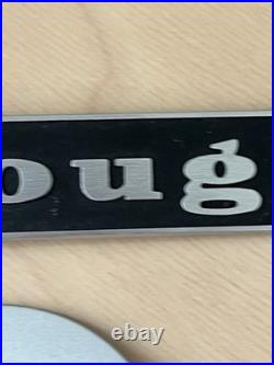 Vintage Burroughs Corporation Metal Emblem Sign Badge Lot Mainframe Computer 2pc