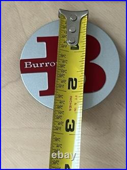 Vintage Burroughs Corporation Metal Emblem Sign Badge Lot Mainframe Computer 2pc