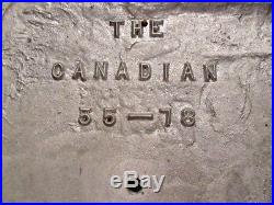 Vintage Canadian Pacific Railroad Metal Plaque Sign