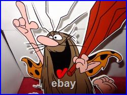 Vintage Captain Caveman & The Teen Angels Cavey Cartoon Metal Gasoline Oil Sign