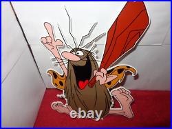 Vintage Captain Caveman & The Teen Angels Cavey Cartoon Metal Gasoline Oil Sign