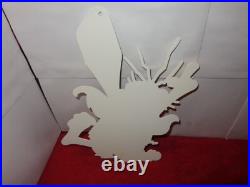Vintage Captain Caveman & The Teen Angels Cavey Cartoon Metal Gasoline Oil Sign