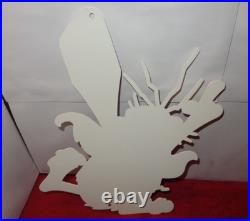 Vintage Captain Caveman & The Teen Angels Cavey Cartoon Metal Gasoline Oil Sign