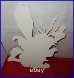 Vintage Captain Caveman & The Teen Angels Cavey Cartoon Metal Gasoline Oil Sign
