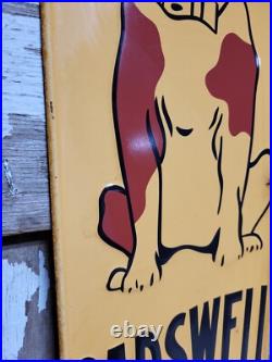 Vintage Carswell Sign Old Embossed Metal Animal Veterinary Remedies Pet Dog 29