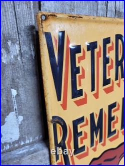 Vintage Carswell Sign Old Embossed Metal Animal Veterinary Remedies Pet Dog 29