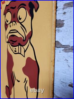 Vintage Carswell Sign Old Embossed Metal Animal Veterinary Remedies Pet Dog 29